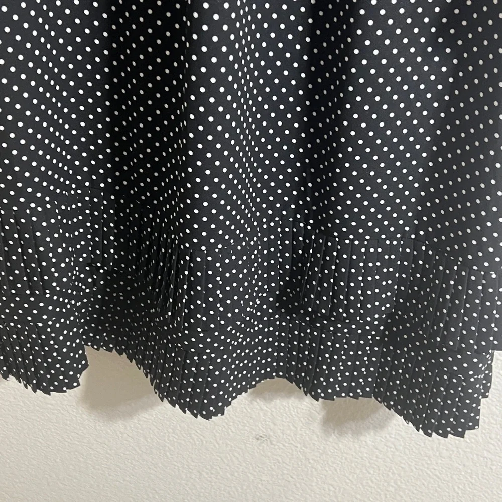 kate spade Black and White Polka Dot Midi Dress